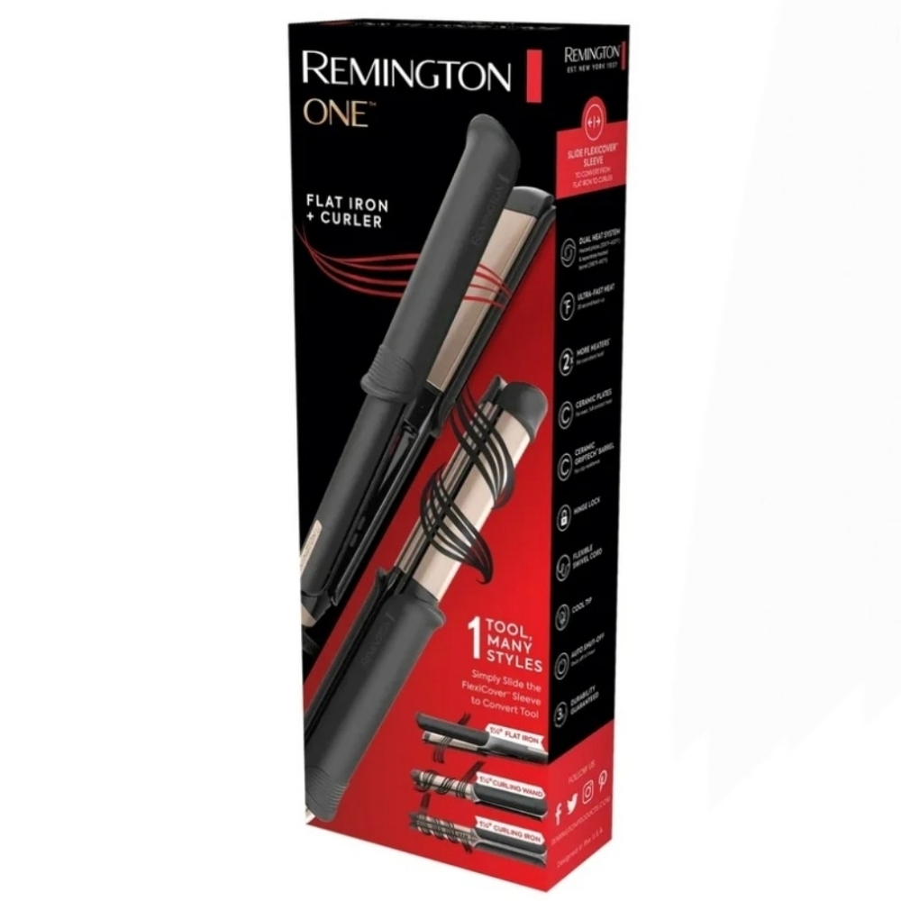 Remington ONE Hair Styler in Black and Gold-Tone